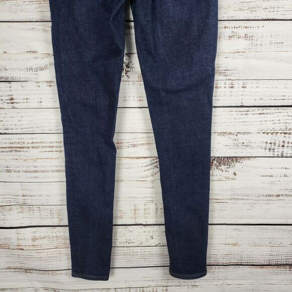 Madewell 9" Mid Rise Skinny Leg Jeans 28TL Womens Dark Wash Pockets - Picture 6 of 8
